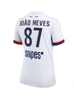 Paris Saint-Germain Joao Neves #87 Auswärtstrikot für Frauen 2025-26 Kurzarm